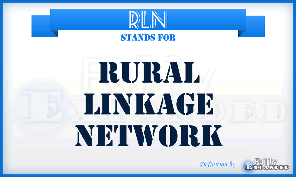 RLN - Rural Linkage Network