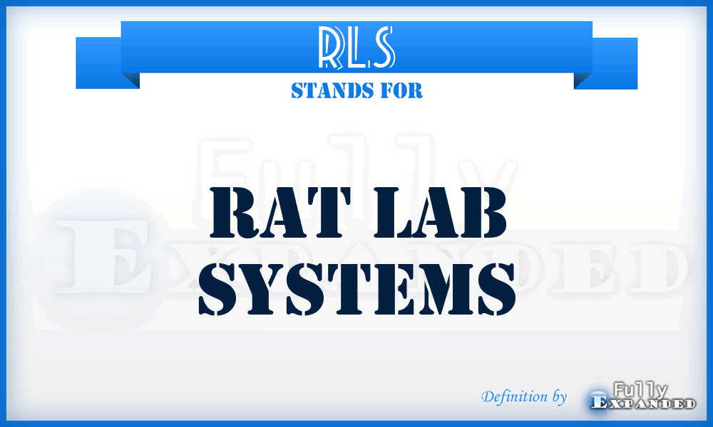 RLS - Rat Lab Systems