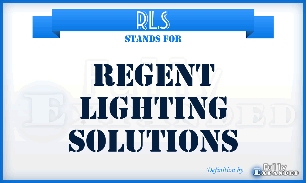 RLS - Regent Lighting Solutions
