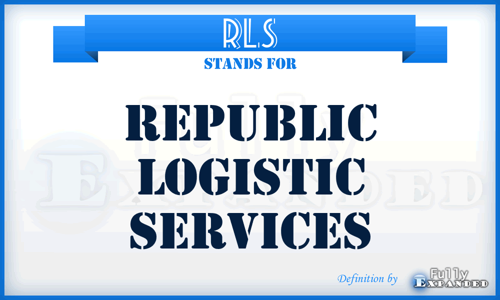 RLS - Republic Logistic Services