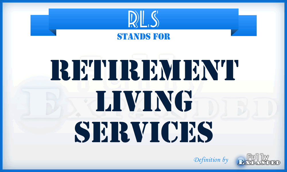 RLS - Retirement Living Services