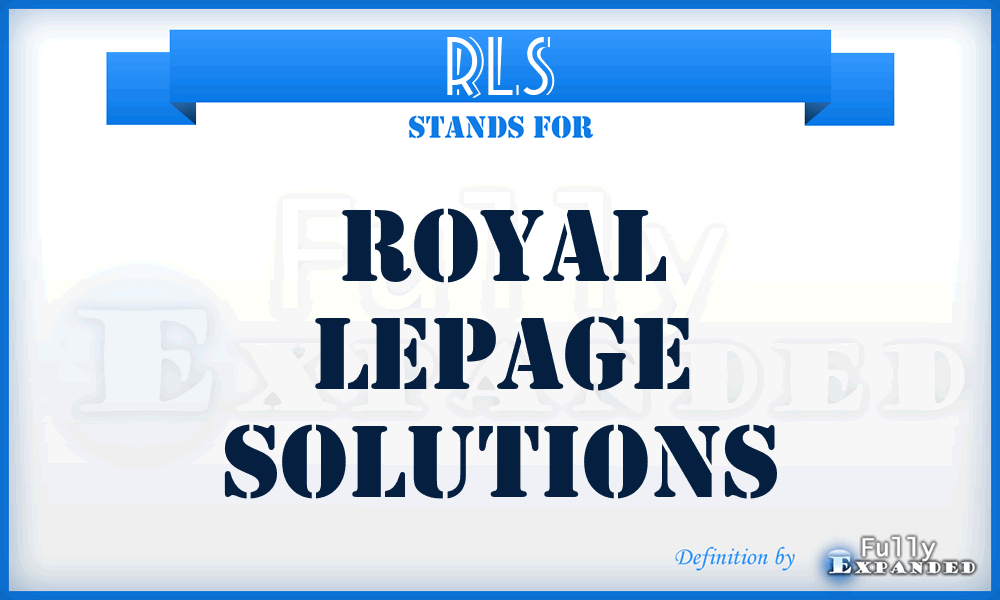 RLS - Royal Lepage Solutions