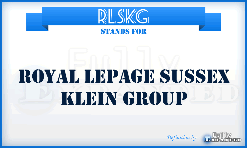 RLSKG - Royal Lepage Sussex Klein Group