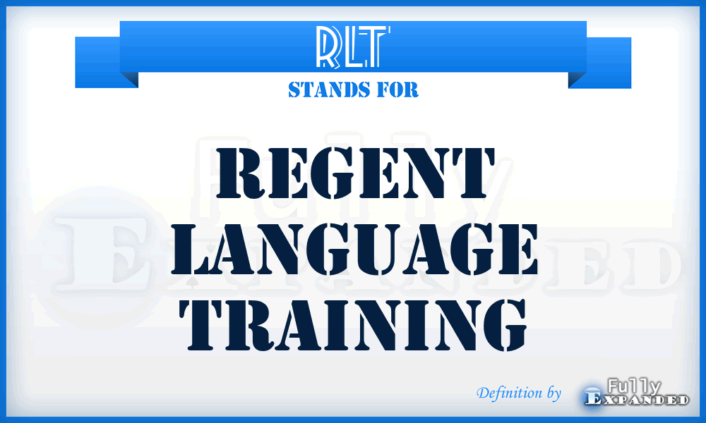 RLT - Regent Language Training
