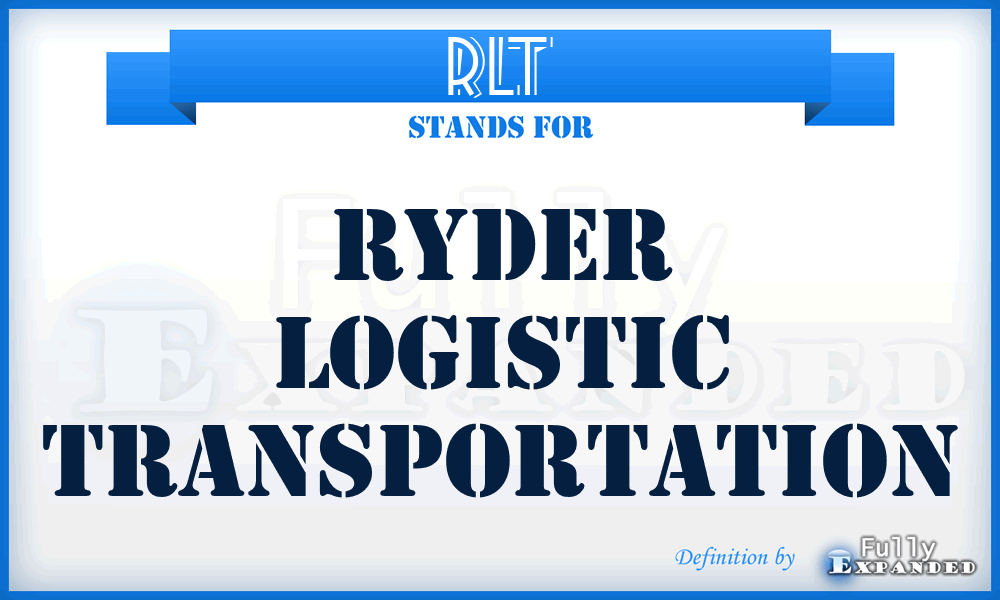 RLT - Ryder Logistic Transportation