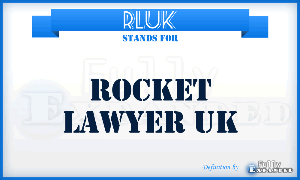 RLUK - Rocket Lawyer UK
