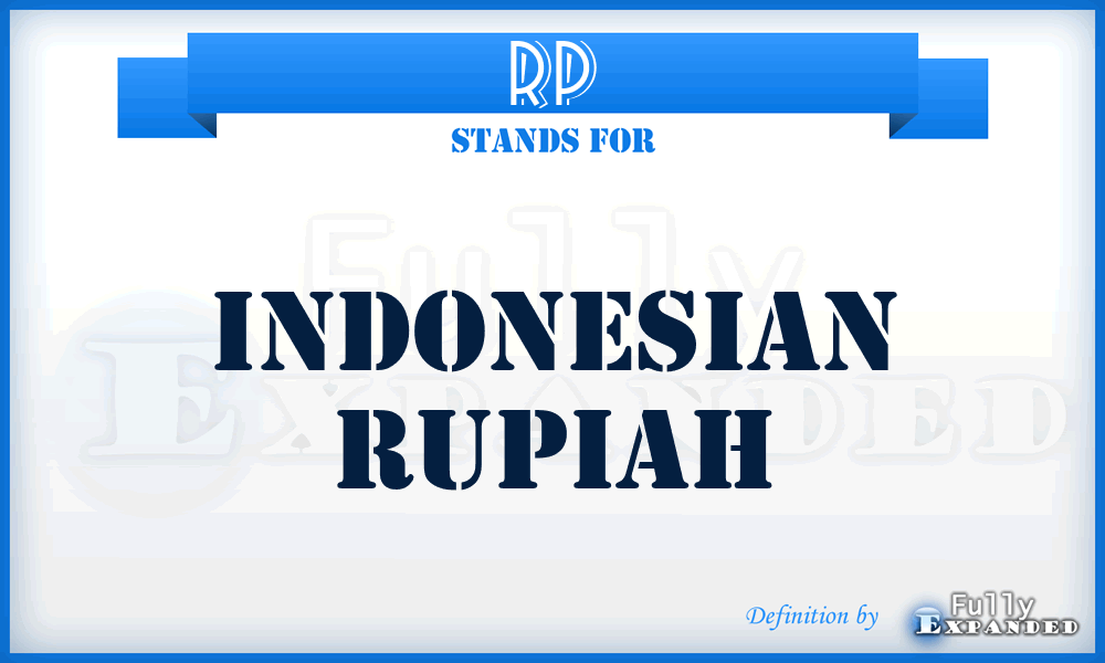 RP - Indonesian Rupiah