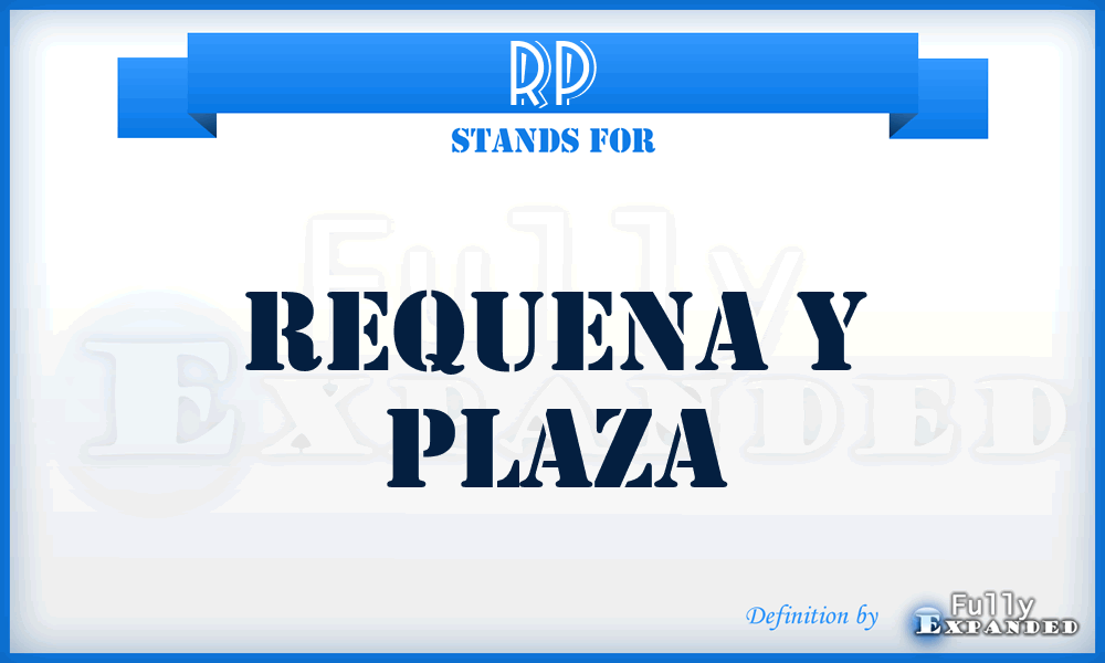 RP - Requena y Plaza