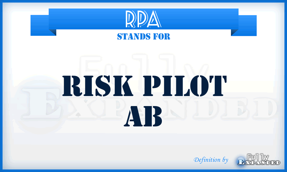RPA - Risk Pilot Ab