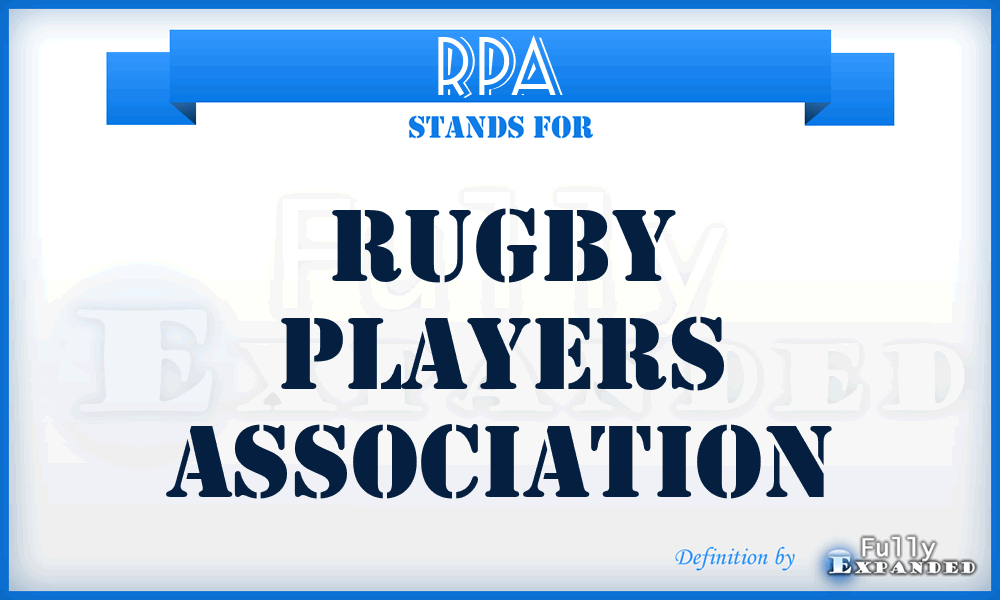 RPA - Rugby Players Association