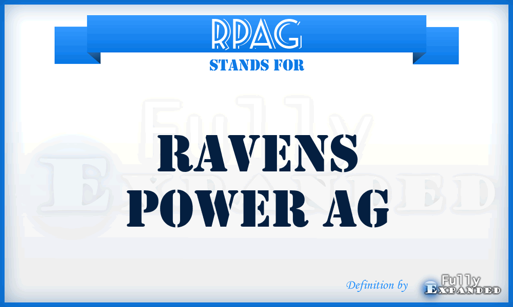 RPAG - Ravens Power AG