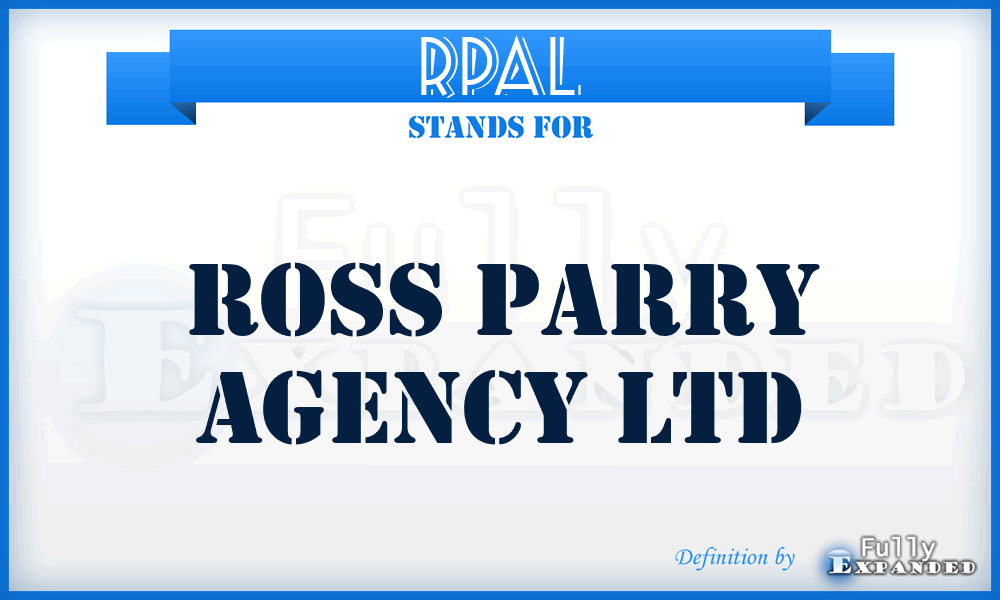 RPAL - Ross Parry Agency Ltd