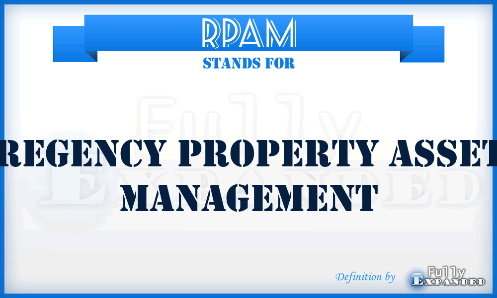 RPAM - Regency Property Asset Management