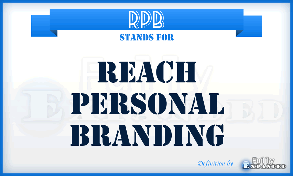 RPB - Reach Personal Branding