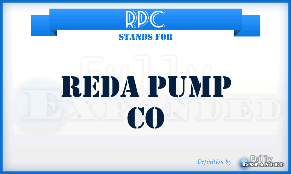 RPC - Reda Pump Co