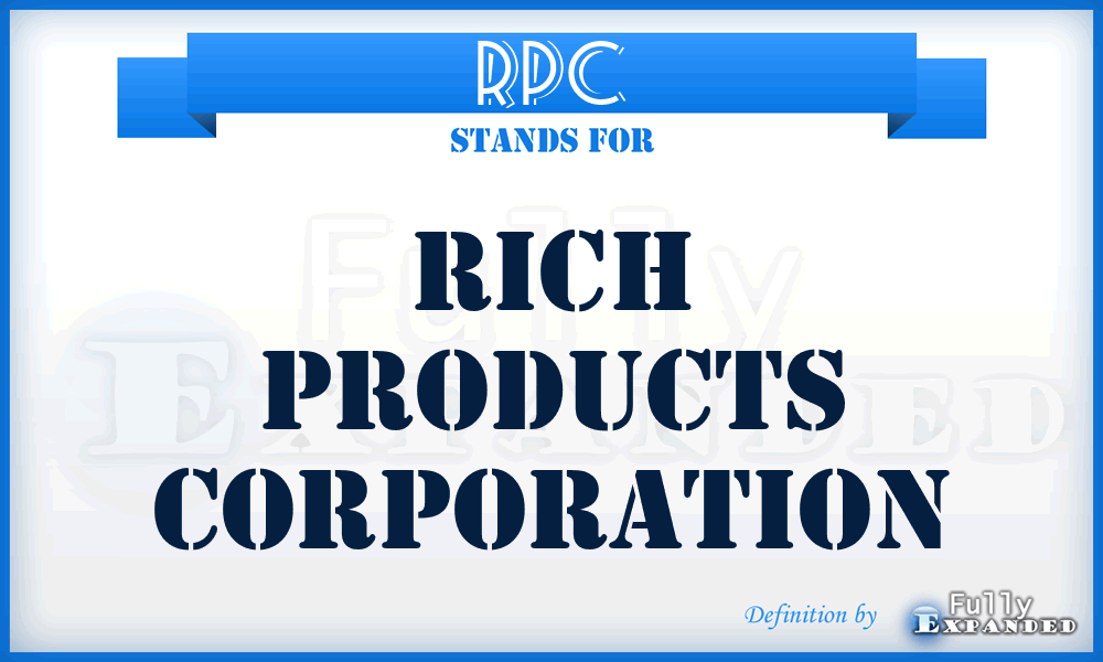 RPC - Rich Products Corporation