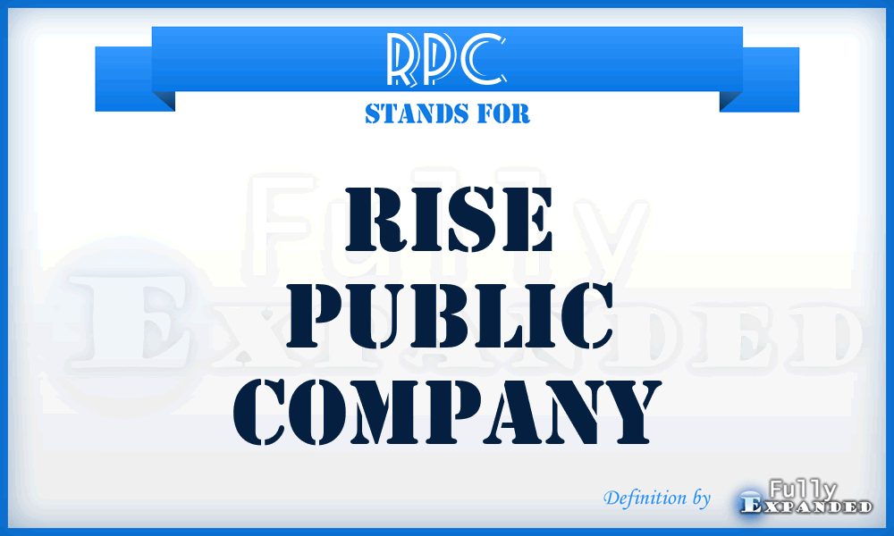 RPC - Rise Public Company