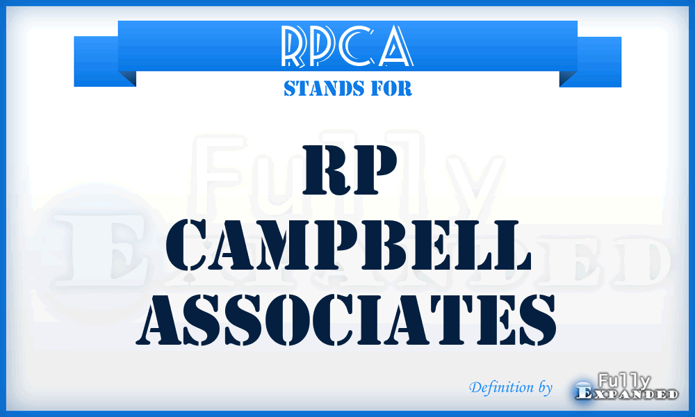 RPCA - RP Campbell Associates
