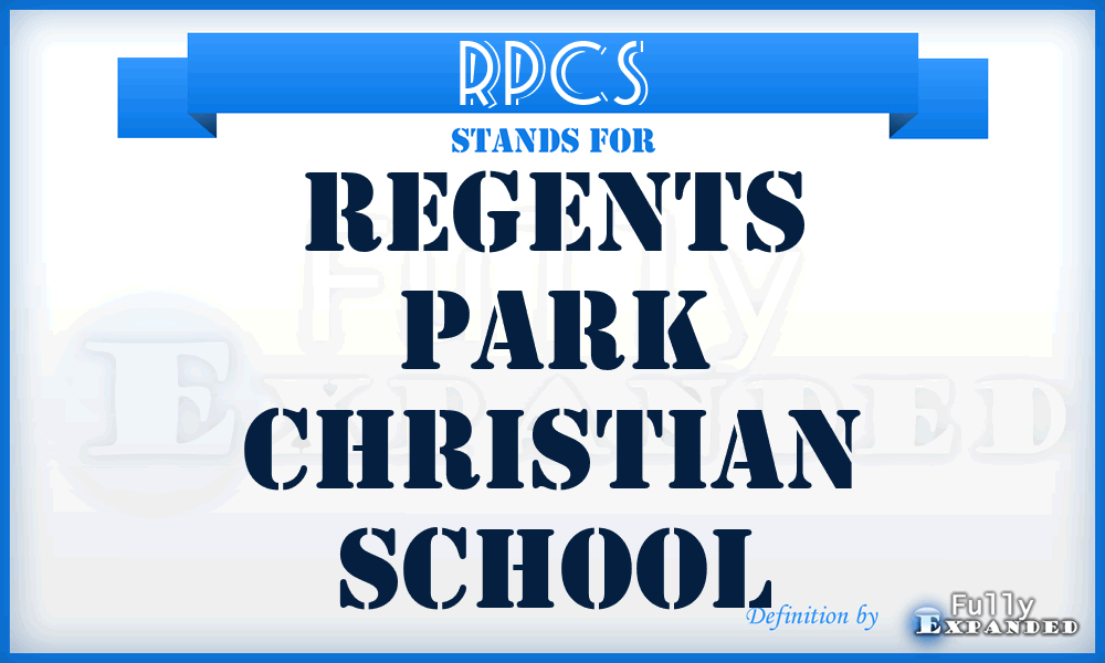 RPCS - Regents Park Christian School