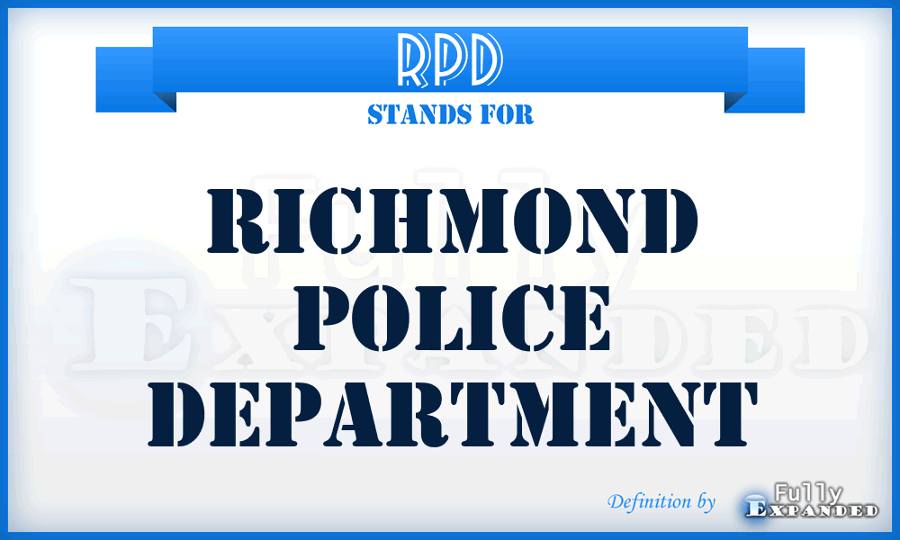 RPD - Richmond Police Department