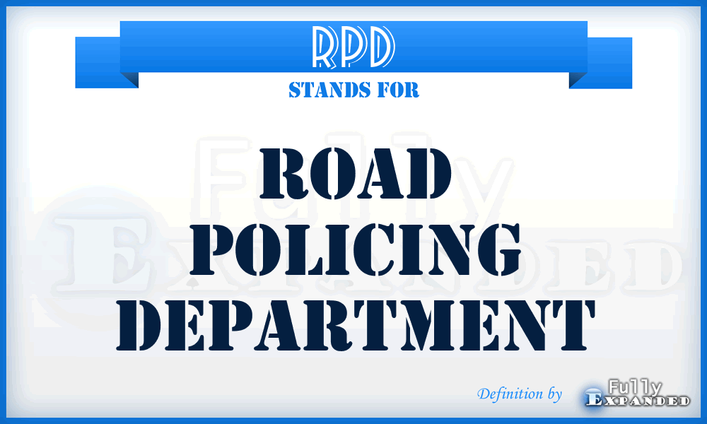 RPD - Road Policing Department