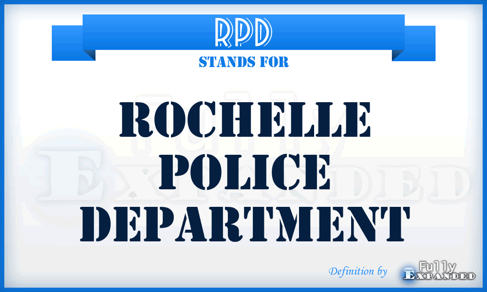 RPD - Rochelle Police Department