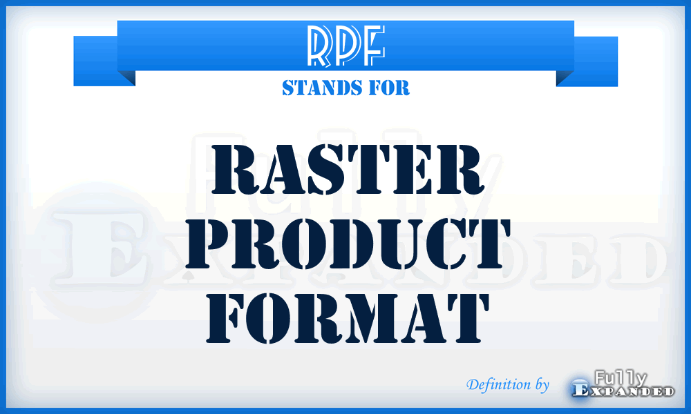 RPF - raster product format