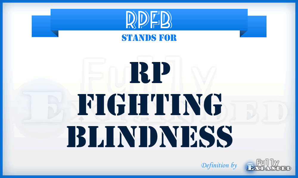 RPFB - RP Fighting Blindness