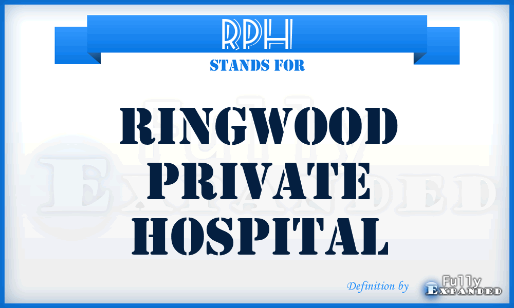 RPH - Ringwood Private Hospital