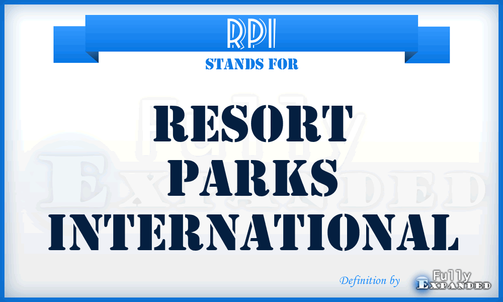RPI - Resort Parks International