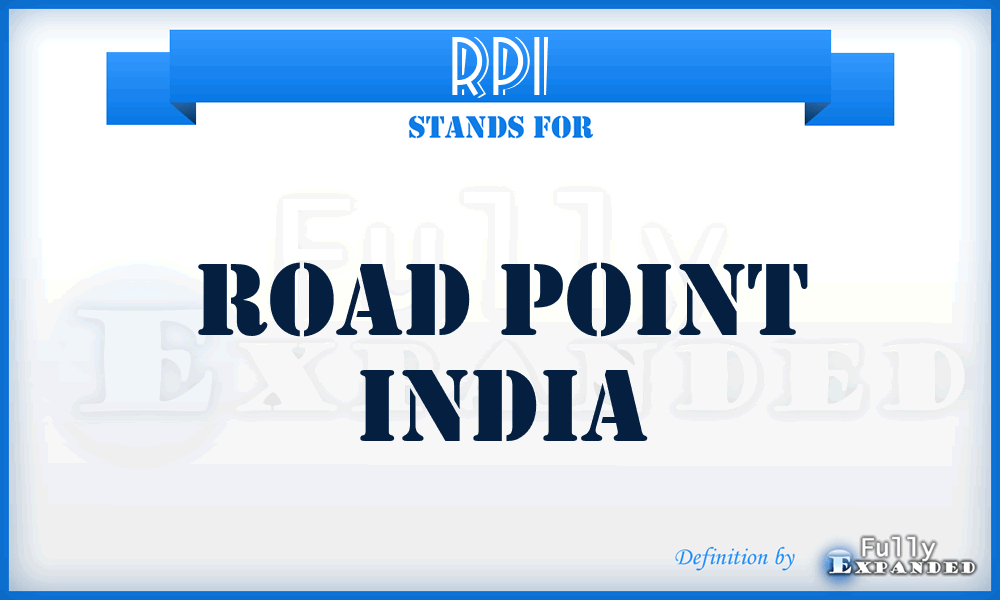 RPI - Road Point India