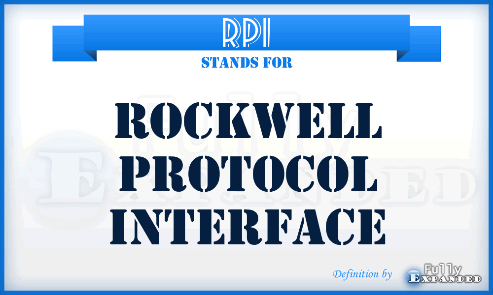 RPI - Rockwell Protocol Interface