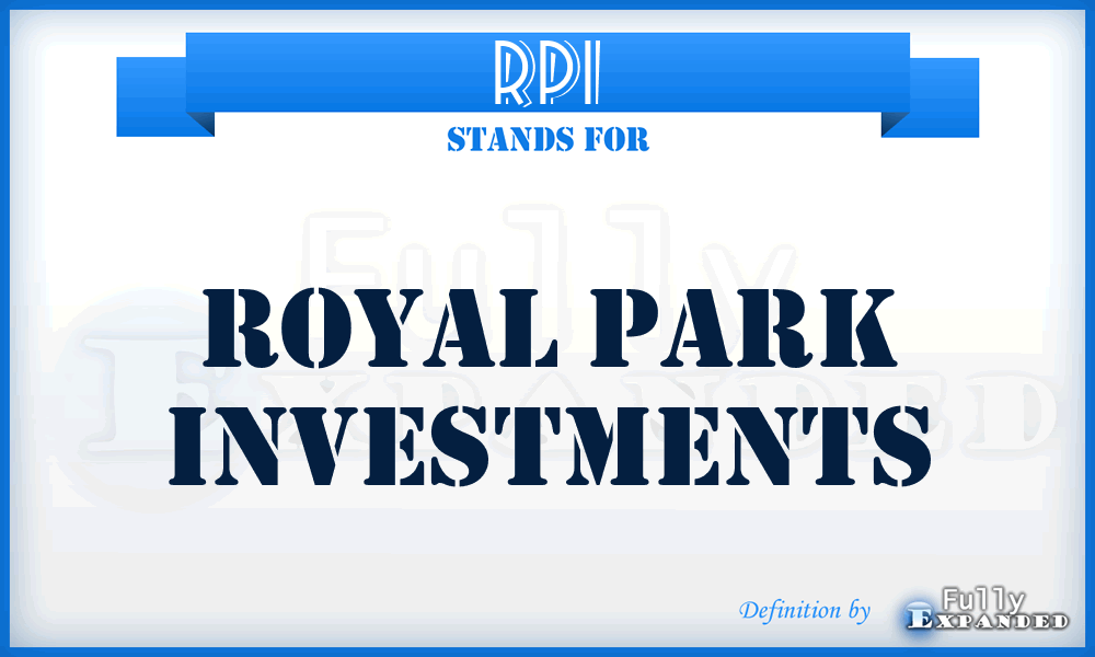 RPI - Royal Park Investments