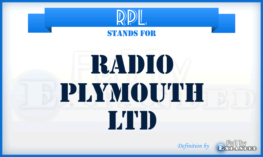 RPL - Radio Plymouth Ltd