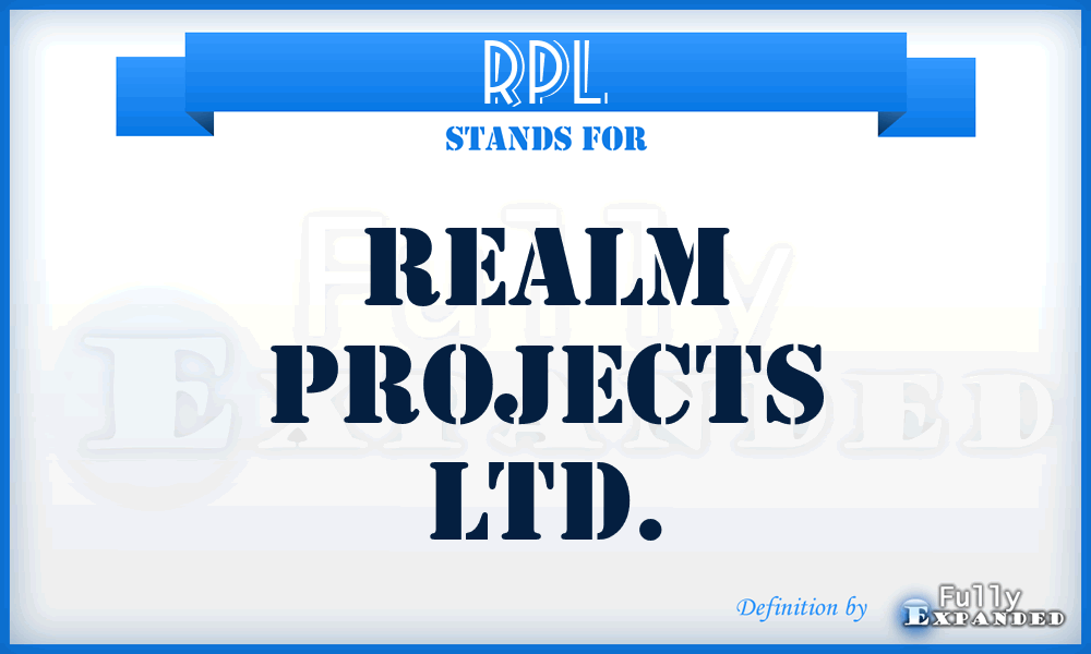 RPL - Realm Projects Ltd.