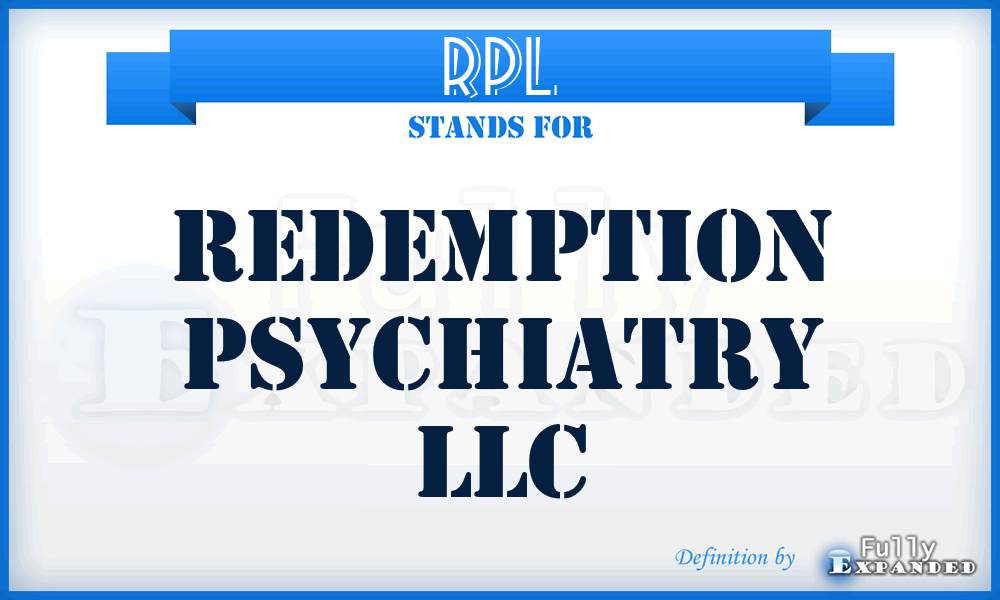 RPL - Redemption Psychiatry LLC
