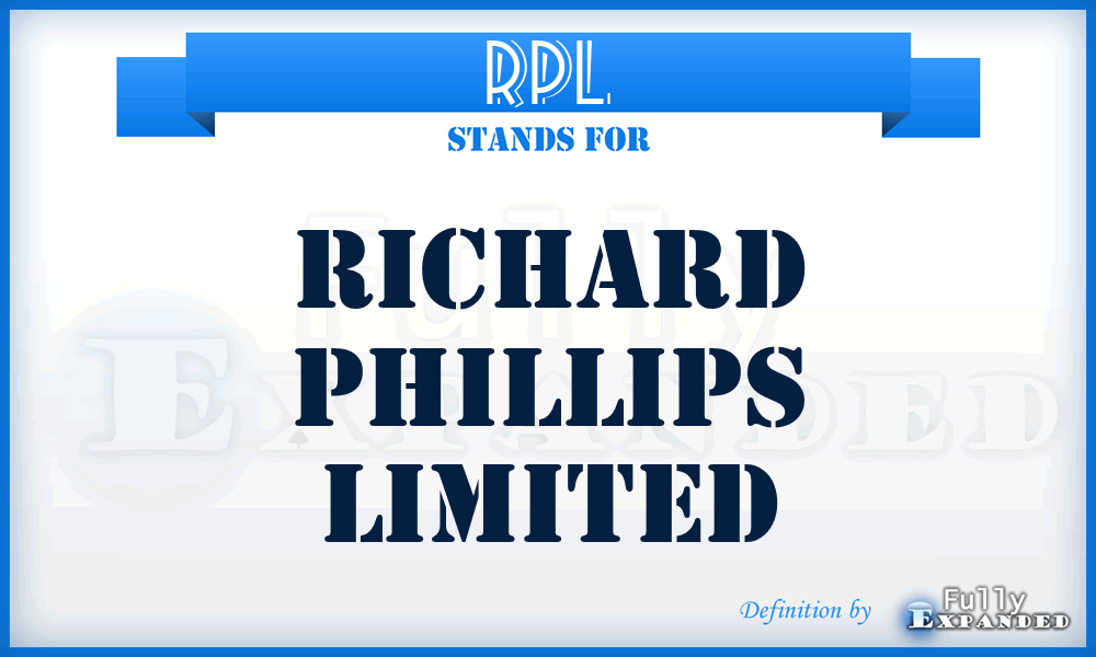 RPL - Richard Phillips Limited