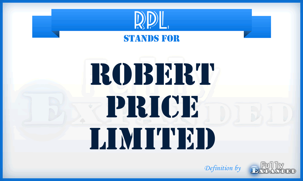 RPL - Robert Price Limited