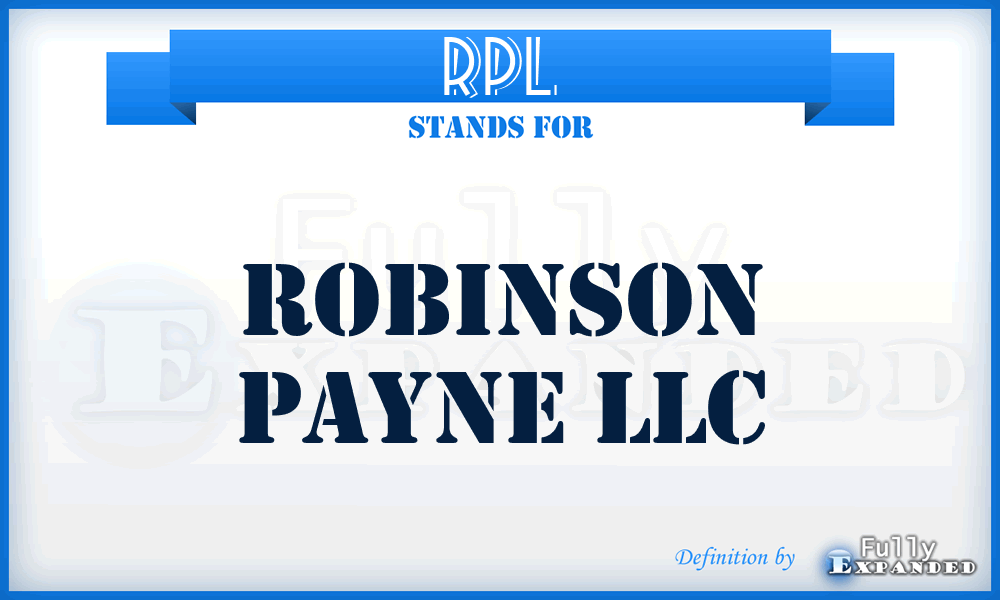 RPL - Robinson Payne LLC