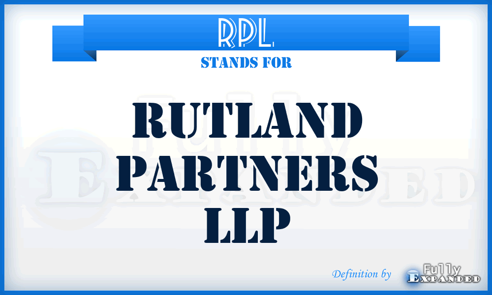 RPL - Rutland Partners LLP