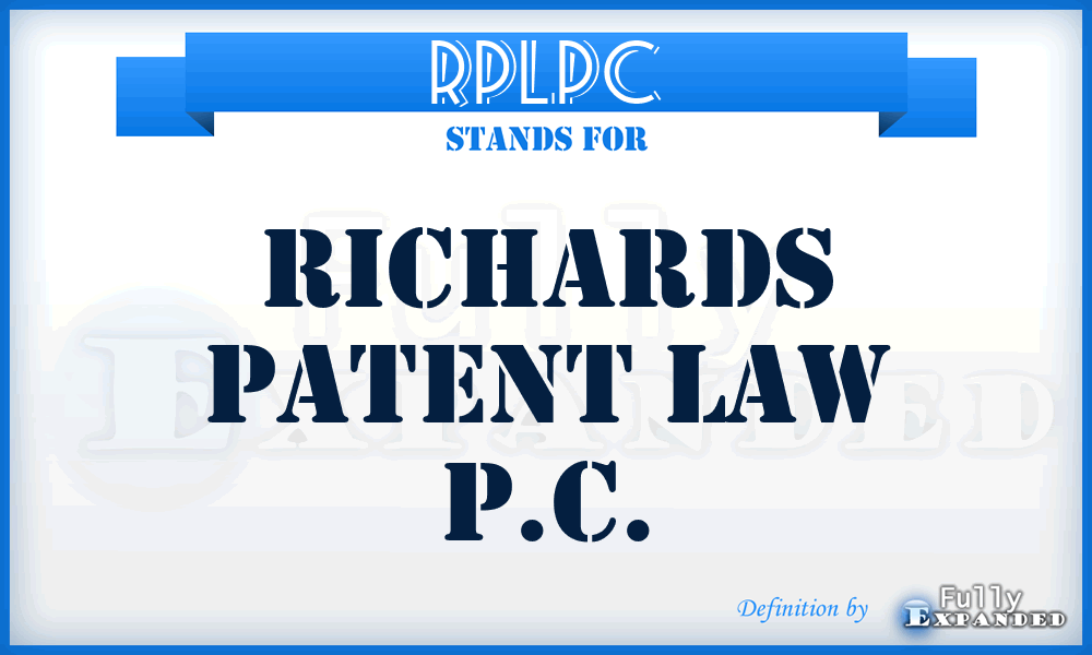 RPLPC - Richards Patent Law P.C.