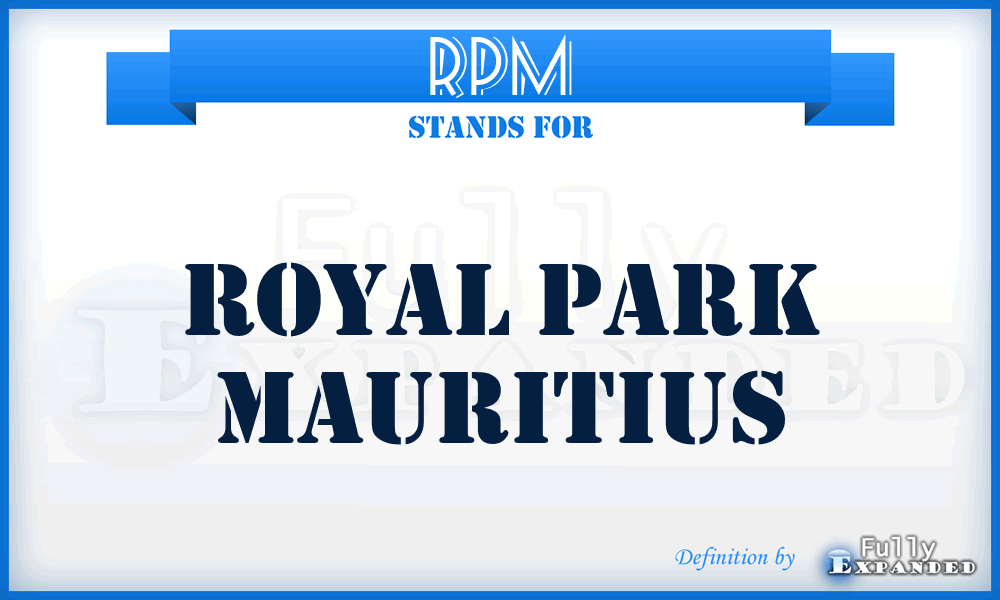 RPM - Royal Park Mauritius