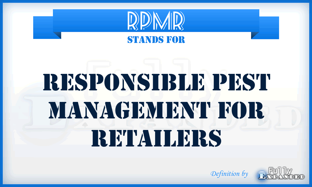 RPMR - Responsible Pest Management for Retailers