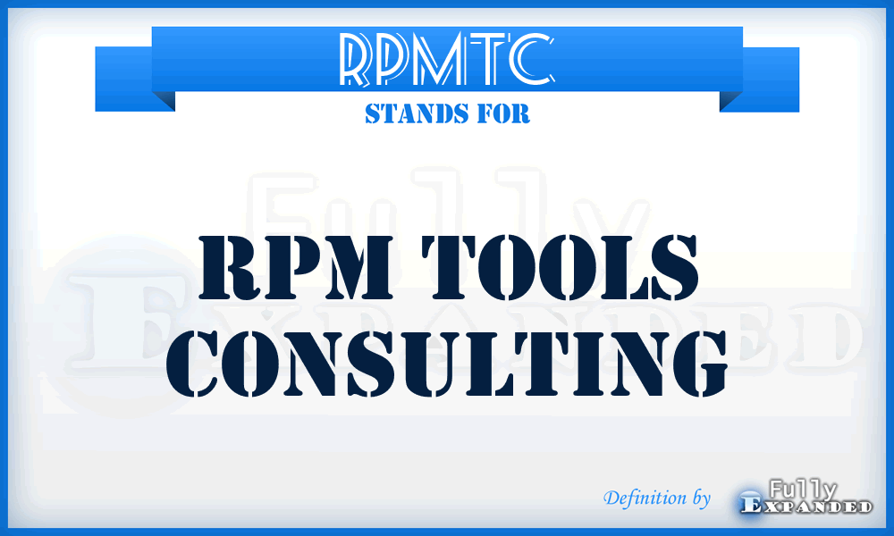 RPMTC - RPM Tools Consulting