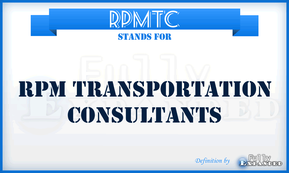 RPMTC - RPM Transportation Consultants
