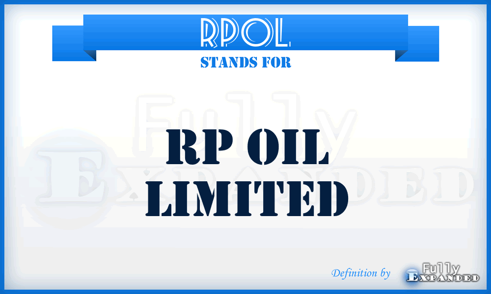 RPOL - RP Oil Limited