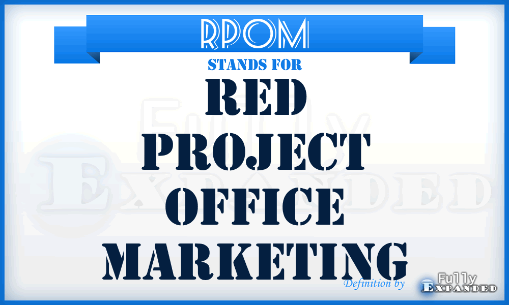 RPOM - Red Project Office Marketing
