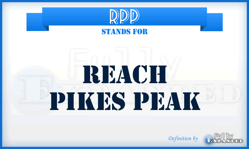 RPP - Reach Pikes Peak