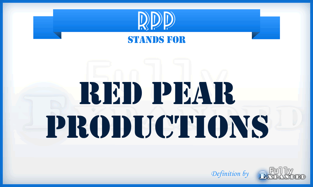 RPP - Red Pear Productions