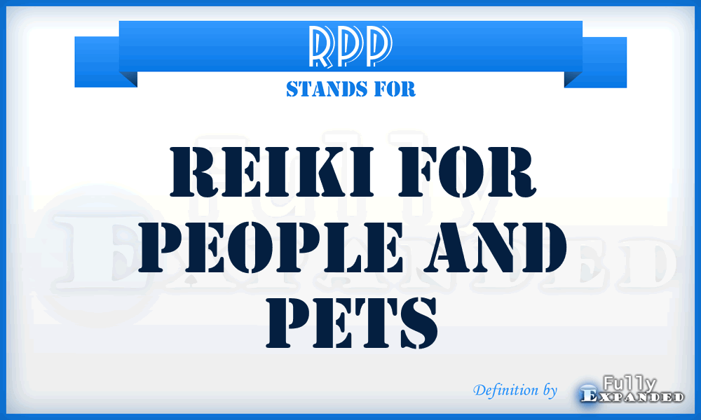 RPP - Reiki for People and Pets